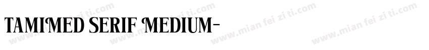 TamiMed Serif Medium字体转换